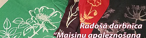 Maisiņu apgleznošanas balināšanas tehnikā