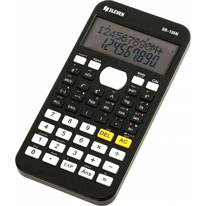 Eleven SR-135N Scientific Calculator, 240 Functions, Black