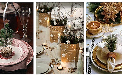 Idejas svētku galda klājumam