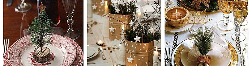 Idejas svētku galda klājumam