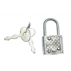 Lockset with Key - Silver