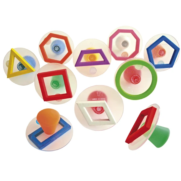 Geometric Shape Motif Stamps (10 pcs)