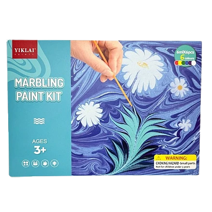 Krāsu komplekts marmora raksta veidošanai