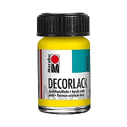 Decorlack Akrila krāsa - dzeltena (15 ml)