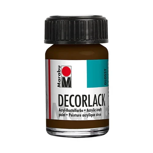 Decorlack Акриловая краска - тёмно-коричневая (15 мл)