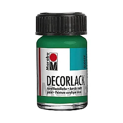 Decorlack Akrila krāsa - piesātināti zaļa (15 ml)