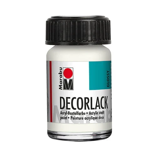 Decorlack акриловая краска — белая (15 мл)