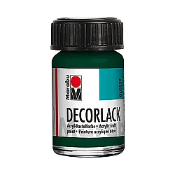 Decorlack Akrila krāsa -  priežu zaļa (15 ml)