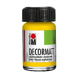 Decormatt Akrila krāsa - dzeltena (15 ml)