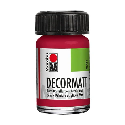 Decormatt Акриловая краска — тёмно-красная (15 мл)