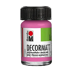 Decormatt Akrila krāsa - koši rozā (15 ml)