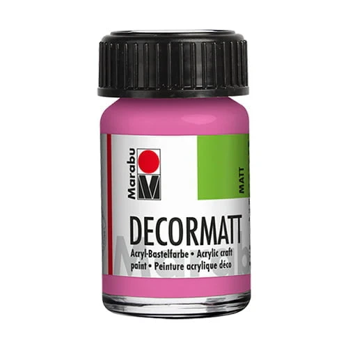 Decormatt Акриловая краска — ярко-розовая (15 мл)
