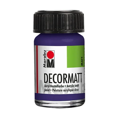 Decormatt акриловая краска - тёмно-фиолетовая (15 мл)