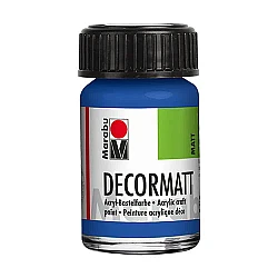 Decormatt Akrila krāsa - vidēji zila (15 ml)