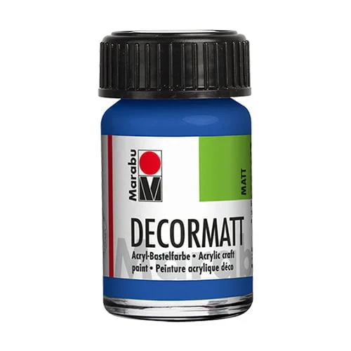 Decormatt Акриловая краска - средне-голубая (15 мл)