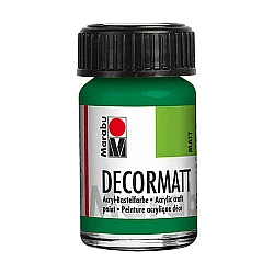 Decormatt Akrila krāsa - piesātināti zaļa (15 ml)