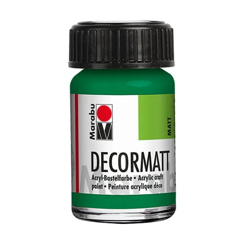 Decormatt Акриловая краска — насыщенный зеленый (15 мл)