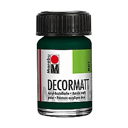 Decormatt Akrila krāsa - priežu zaļa (15 ml)