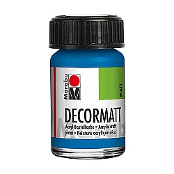 Decormatt Akrila krāsa - lazūra zila (15 ml)