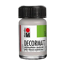 Decormatt Acrylic Paint - Metallic Silver (15 ml)