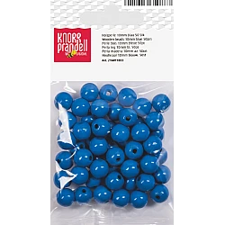 Koka pērlītes-zilas (10 mm, 50 gab.)
