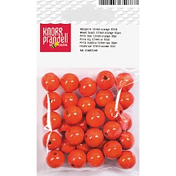 Koka pērlītes-oranžas (12 mm, 30 gab.)
