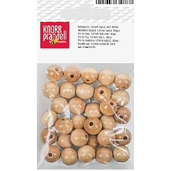 Koka pērlītes-bēšīgas (12 mm, 30 gab.)