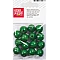 Wooden beads - green (15 mm, 15 pcs.)