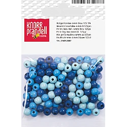 Koka pērlītes-zilas mix (6 mm, 125 gab.)