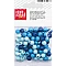 Wooden Beads – Blue Mix (8 mm, 85 pcs)