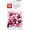 Wooden beads – rose and pink mix (10 mm, 50 pcs)