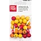 Wooden beads – yellow and red, mix (12 mm, 30 pcs)