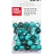Wood Beads - Turquoise Mix (12 mm, 30 pcs)