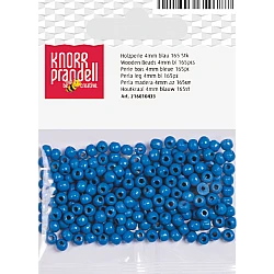 Koka pērlītes-zilas (4 mm, 165 gab.)
