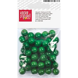Koka pērlītes-zaļas (10 mm, 50 gab.)