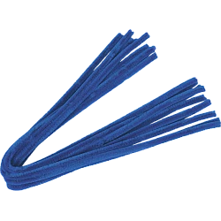 Fluffy Wire Stems (10 pcs) - Blue