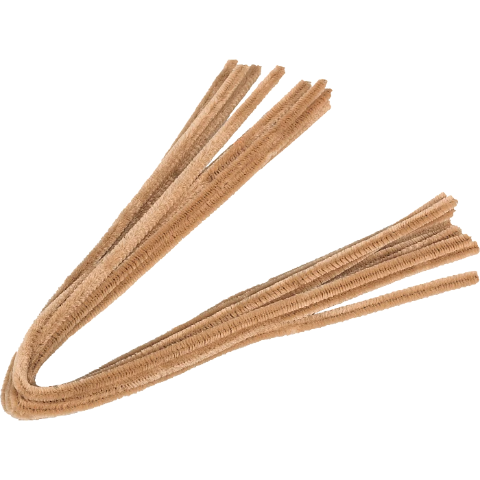 Pūkainās stieples (10 gb.) - bēšas