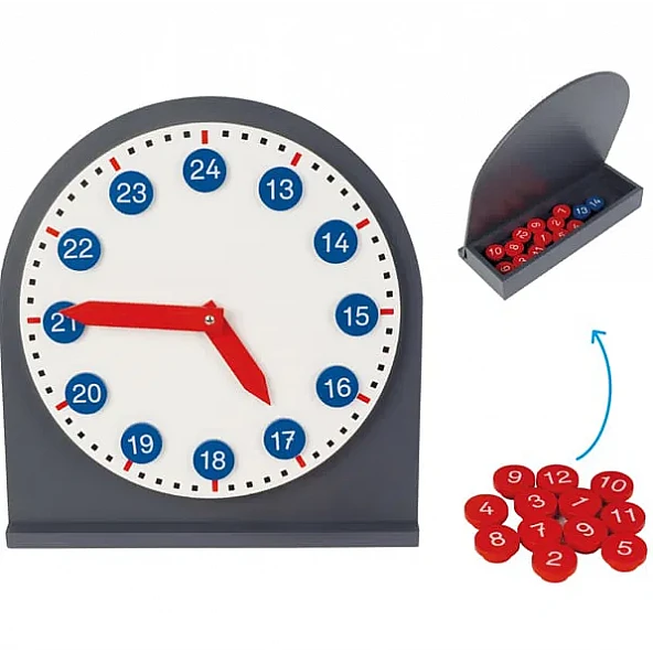 Clock with Removable Numbers