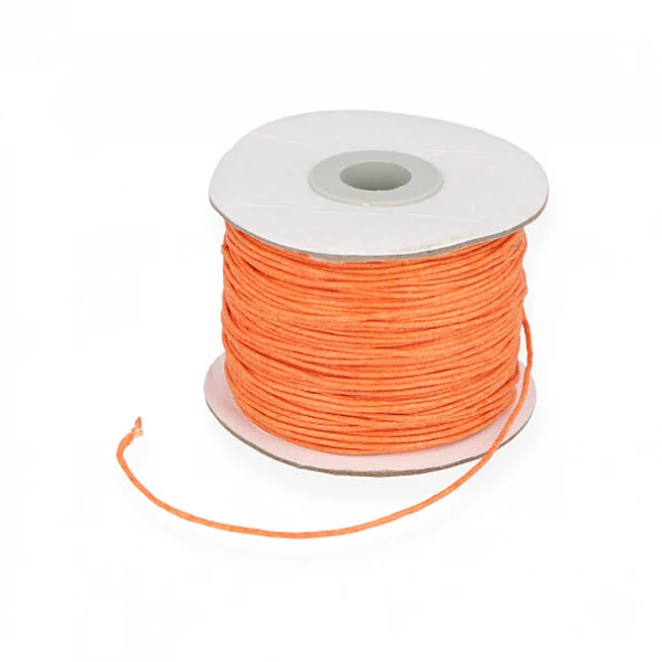 Vaskota kokvilnas aukla, oranža, 1 mm, 100 m