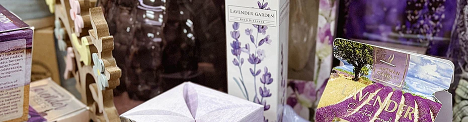 A lavender shelf has bloomed!