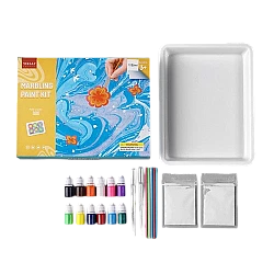 Krāsu komplekts marmora raksta veidošanai