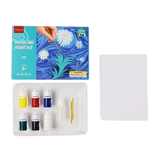 Krāsu komplekts marmora raksta veidošanai